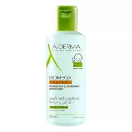 A-DERMA EXOMEGA CONTROL Attīrošā želeja 2in1, 200 ml