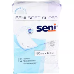 SENI Soft Super gultas aizsardzības spilventiņš 90x60 cm, 5 gab