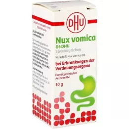 NUX VOMICA D 6 DHU Glob. gremošanas sistēmas slimībām, 10 g