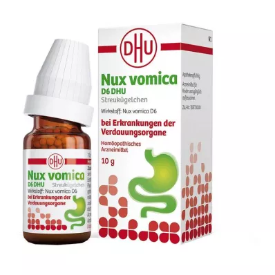 NUX VOMICA D 6 DHU Glob. gremošanas sistēmas slimībām, 10 g