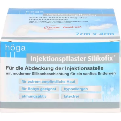INJEKTIONSPFLASTER Silikofix 2x4 cm Höga, 100 gab