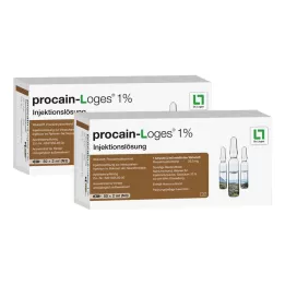 PROCAIN-Loges 1% šķīdums injekcijām ampulās, 100X2 ml