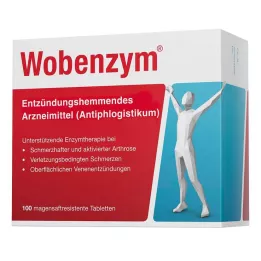 WOBENZYM zarnās apvalkotās tabletes, 100 gab
