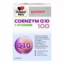DOPPELHERZ Koenzīms Q10 100+Vitamīnu sistēmas kapsulas, 60 gab