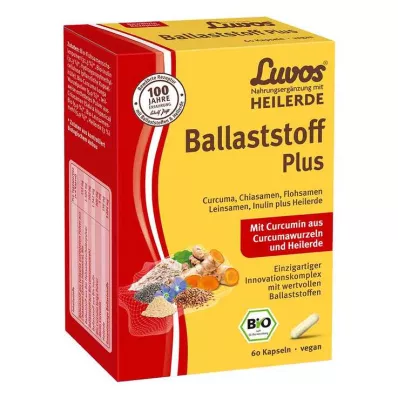 LUVOS Healing Earth Organic Fibre Plus kapsulas, 60 kapsulas