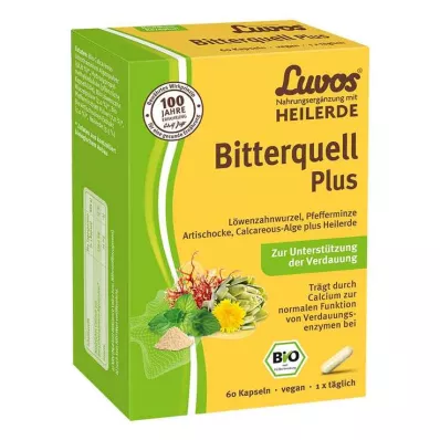 LUVOS Healing Earth Organic Bitter Spring Plus kapsulas, 60 kapsulas