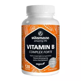 VITAMIN B COMPLEX īpaši augstas devas vegāniskās tabletes, 120 gab