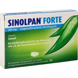 SINOLPAN forte 200 mg mīkstās kapsulas ar enterisko apvalku, 21 gab