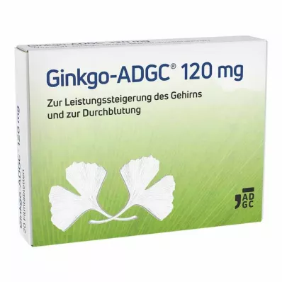 GINKGO ADGC 120 mg apvalkotās tabletes, 20 gab GINKGO ADGC 120 mg apvalkotās tabletes, 20 gab