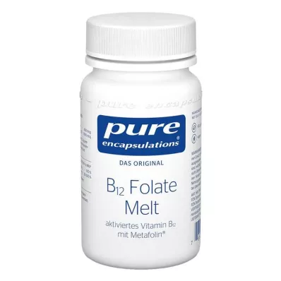 PURE ENCAPSULATIONS B12 Folātu kūstošās pastilas, 90 gab