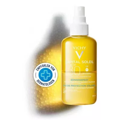 Vichy Ideal Soleil saules aerosols + hialuronskābe LSF 30, 200 ml Vichy Ideal Soleil saules aerosols + hialuronskābe LSF 30, 200 ml
