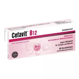 CEFAVIT B12 košļājamās tabletes, 60 kapsulas