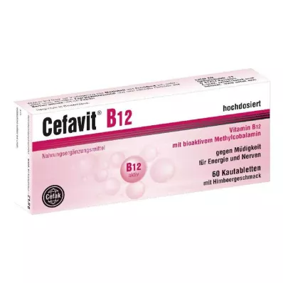 Cefavit B12 košļājamās tabletes, 60 gab Cefavit B12 košļājamās tabletes, 60 gab