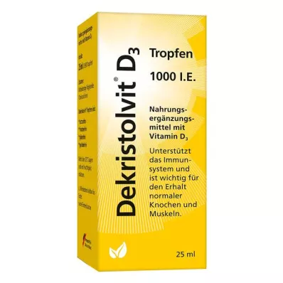 DEKRISTOLVIT D3 1000 I.U. pilieni, 25 ml