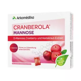 Cranberola mannozes pulveris augu šķīduma iekšķīgai lietošanai pagatavošanai, 14X4 g