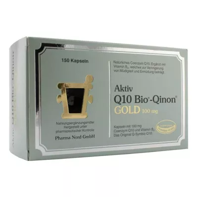 Q10 BIO Qinon Gold 100 mg Pharma Nord kapsulas, 150 kapsulas Q10 BIO Qinon Gold 100 mg Pharma Nord kapsulas, 150 kapsulas