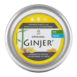 INGWER GINJER Pastilas organiskais citrons, 40 g