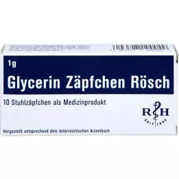 GLYCERIN ZÄPFCHEN Rösch 1 g pret aizcietējumiem, 10 gab