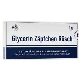 GLYCERIN ZÄPFCHEN Rösch 1 g pret aizcietējumiem, 10 gab