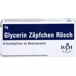 GLYCERIN ZÄPFCHEN Rösch 2 g pret aizcietējumiem, 10 gab