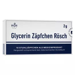 GLYCERIN ZÄPFCHEN Rösch 2 g pret aizcietējumiem, 10 gab
