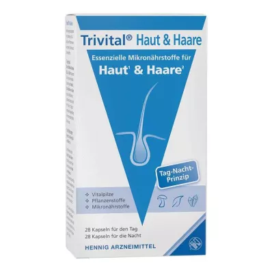 Trivital ādas + matu kapsulas, 56 gab Trivital ādas + matu kapsulas, 56 gab
