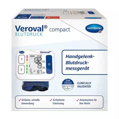 Veroval® kompaktais plaukstas asinsspiediena mērītājs, 1 gab Veroval® kompaktais plaukstas asinsspiediena mērītājs, 1 gab