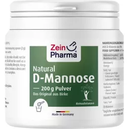 NATURAL D-mannoze no bērza ZeinPharma pulveris, 200 g