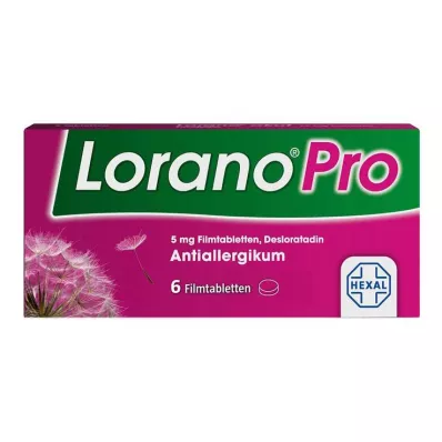 LORANOPRO 5 mg apvalkotās tabletes, 6 gab LORANOPRO 5 mg apvalkotās tabletes, 6 gab