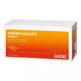 Hepar Hevert injekcijas ampulas, 100x2 ml