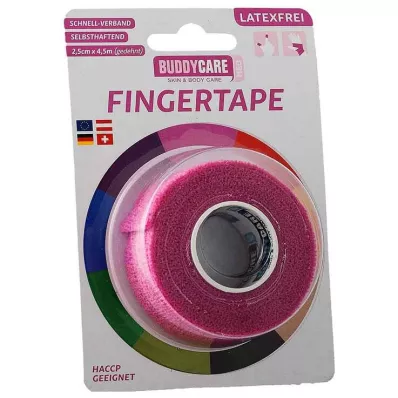 FINGERTAPE bez lateksa BUDDYCARE MED rozā, 1 gab