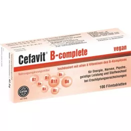 CEFAVIT B-complete apvalkotās tabletes, 100 gab