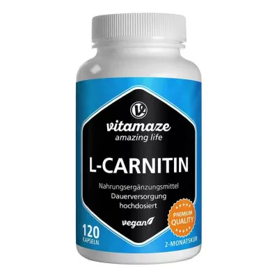 L-CARNITIN 680 mg vegānu kapsulas, 120 kapsulas