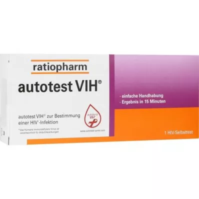 AUTOTEST VIH HIV-Pašpārbaudes ratiopharm, 1 gab