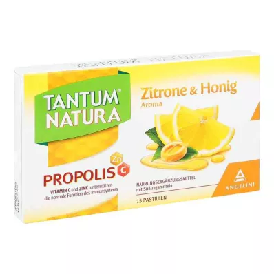 TANTUM NATURA Propoliss ar citronu &amp; Medus aromāts, 15 gab