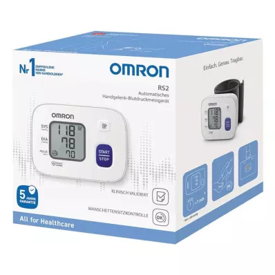 OMRON RS2 rokas asinsspiediena mērītājs HEM-6161-D, 1 gab OMRON RS2 rokas asinsspiediena mērītājs HEM-6161-D, 1 gab