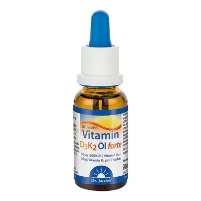 VITAMIN D3K2 eļļas forte pilieni, 20 ml