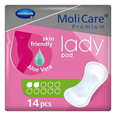 MOLICARE Premium sieviešu spilventiņš 2 pilieni, 14 gab MOLICARE Premium sieviešu spilventiņš 2 pilieni, 14 gab