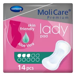 MOLICARE Premium sieviešu spilventiņš 3 pilieni, 14 gab