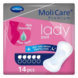 MOLICARE Premium sieviešu spilventiņš 5 pilieni, 14 gab