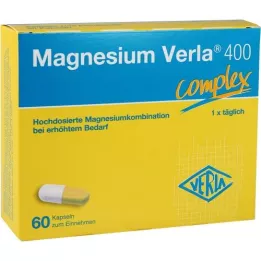 MAGNESIUM VERLA 400 kapsulas, 60 gab