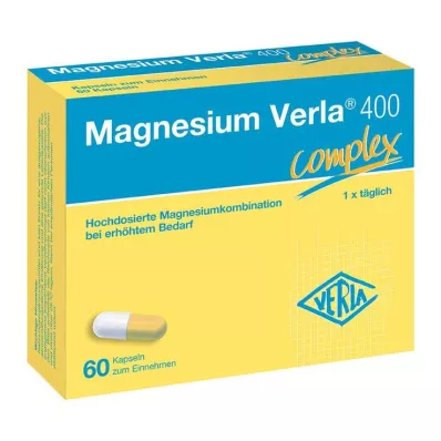 MAGNESIUM VERLA 400 kapsulas, 60 gab MAGNESIUM VERLA 400 kapsulas, 60 gab