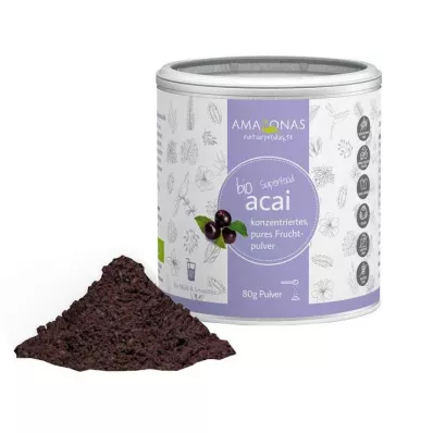 ACAI 100% organiskais pulveris bez nesējiem, 80 g