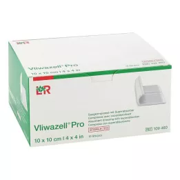 VLIWAZELL Pro superabsorb.compress.sterile 10x10 cm, 10 gab