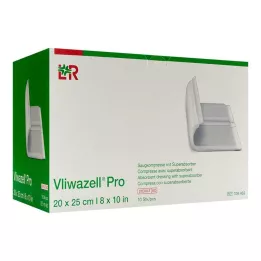 VLIWAZELL Pro superabsorb.compress.sterile 20x25 cm, 10 gab