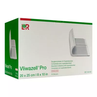 VLIWAZELL Pro superabsorb.compress.sterile 20x25 cm, 10 gab VLIWAZELL Pro superabsorb.compress.sterile 20x25 cm, 10 gab