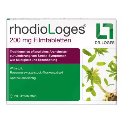 RHODIOLOGES 200 mg apvalkotās tabletes, 20 gab RHODIOLOGES 200 mg apvalkotās tabletes, 20 gab