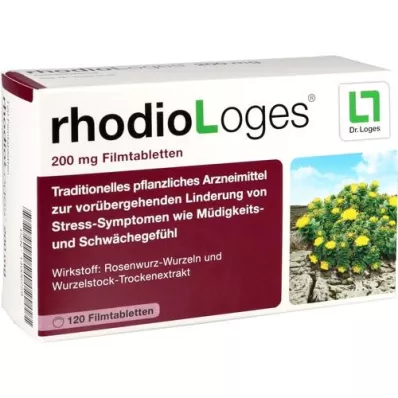 RHODIOLOGES 200 mg apvalkotās tabletes, 120 gab