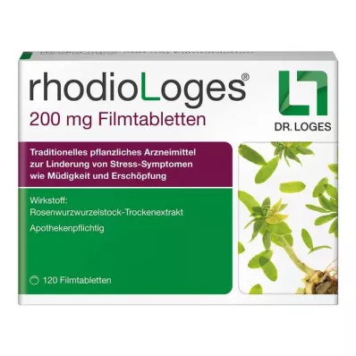 RHODIOLOGES 200 mg apvalkotās tabletes, 120 gab RHODIOLOGES 200 mg apvalkotās tabletes, 120 gab
