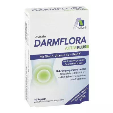 DARMFLORA Active Plus 100 miljardu baktēriju + 7 vitamīni, 40 gab